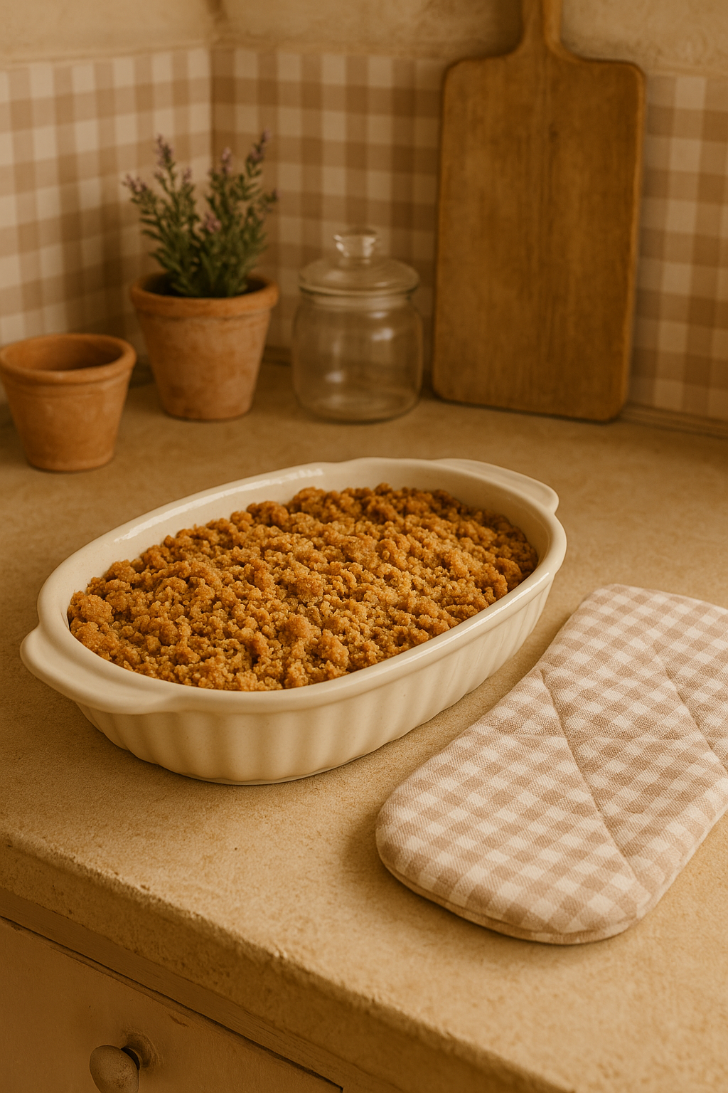 Crumble aux spéculoos 